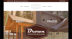 Desktop Screenshot of brownmountainbuilding.com